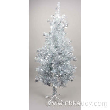 150CM WHITE COLORFUL SNOWFLAKE CHRISTMAS TREE